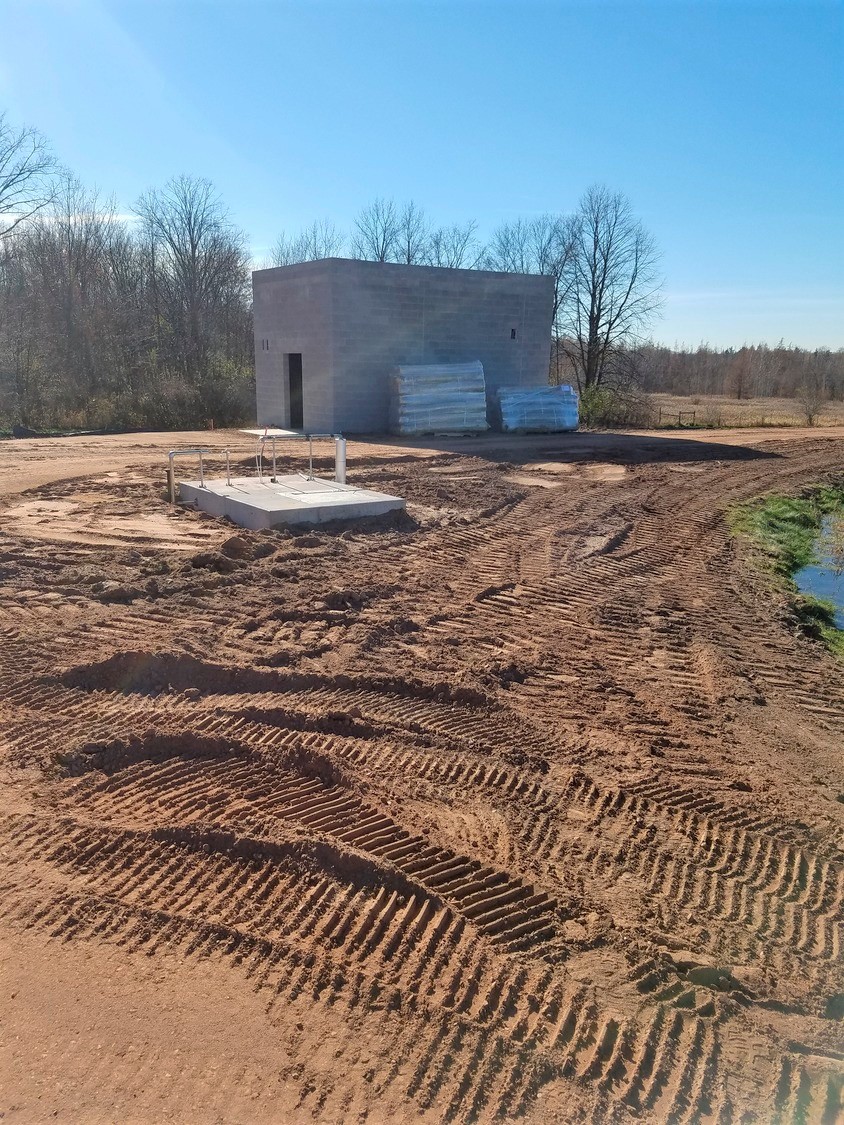 Luck WI New Wastewater Treatment Facility in Construction