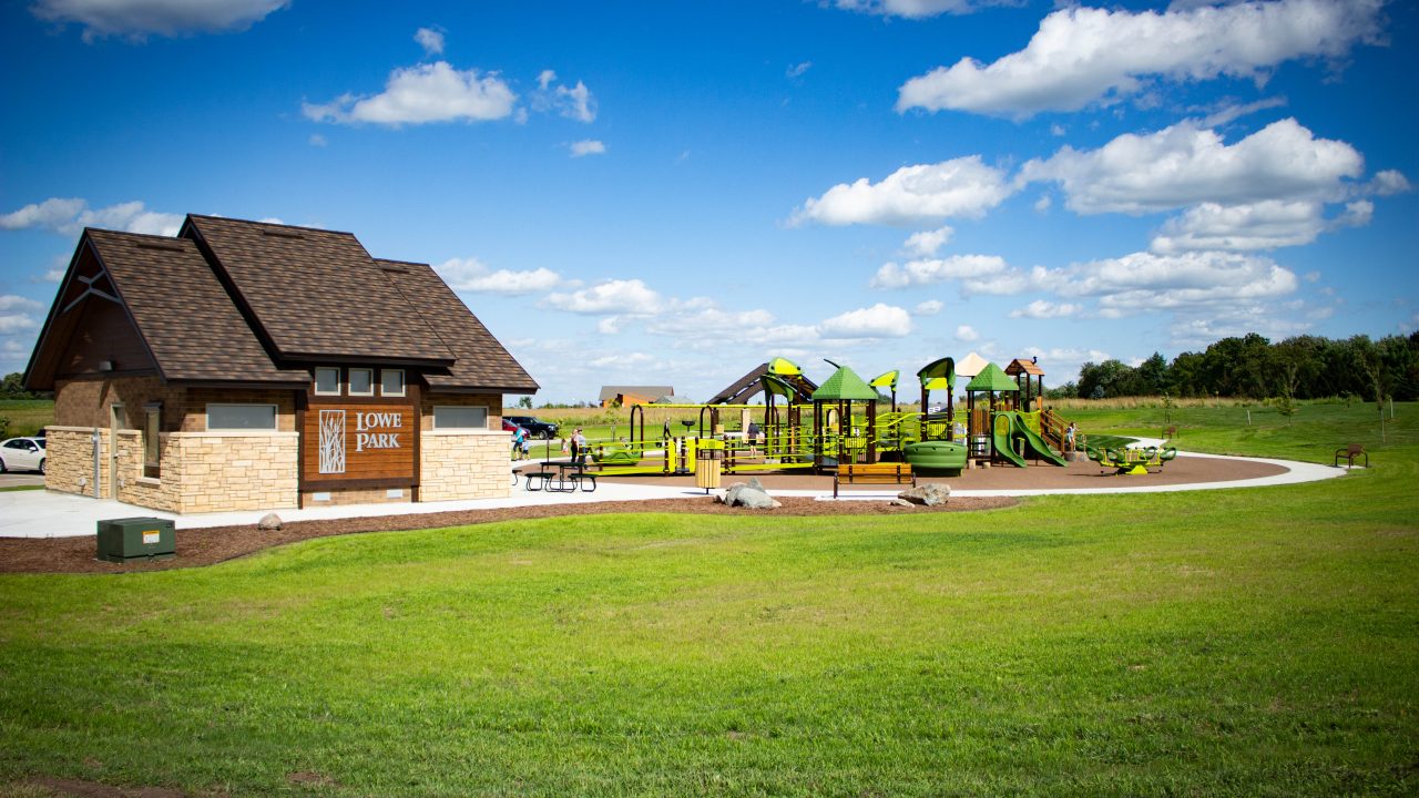 Lowe Park in Marion Iowa provides fun for all ages and abilities