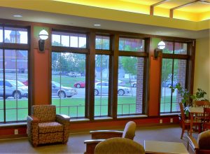 Interior room of Kilbourn Public Library in Wisconsin Dells