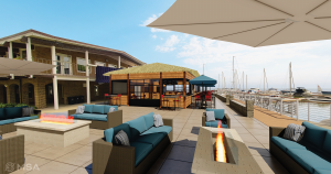 Digital rendering to illustrate project alternatives at the Milwaukee Yacht Club