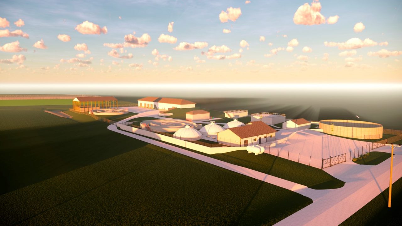 Digital rendering of new wastewater treatment facility in the Village of Stockton, Illinois.