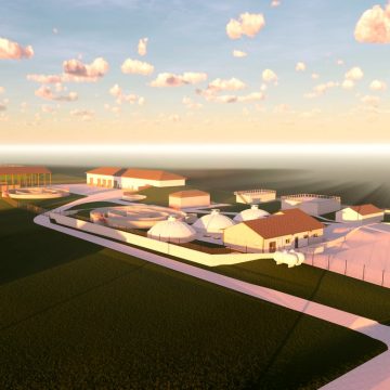 Digital rendering of new wastewater treatment facility in the Village of Stockton, Illinois.